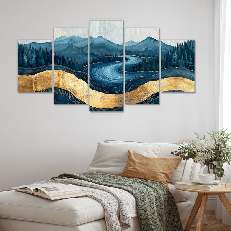 Safire Lake Into The Pine Forest III - - For Living Room Diamond