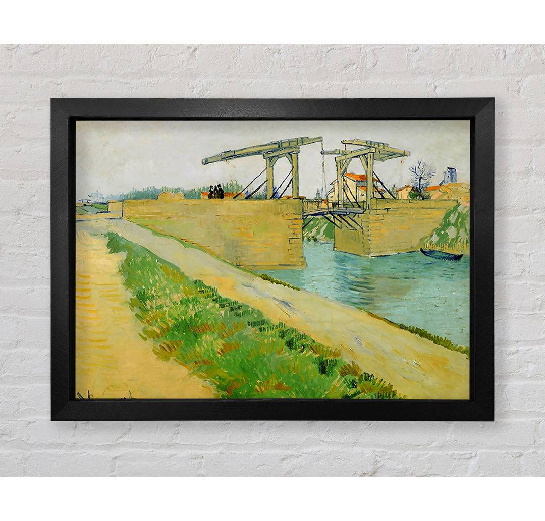 Van Gogh Die Langlois-Brücke von Vincent Van Gogh - Einzelbildrahmen Kunstdrucke