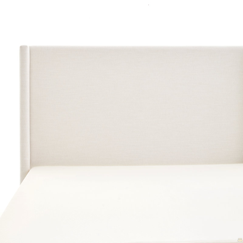 Lit plateforme double gris et brun clair