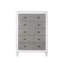 Commode Katia gris rustique et blanc vieilli
