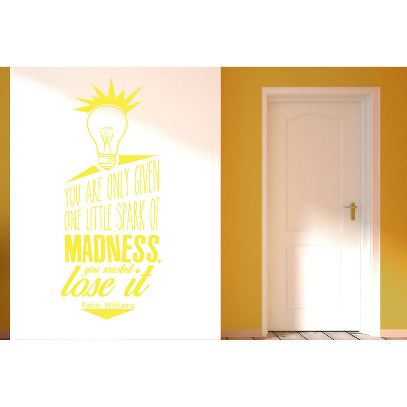 Wall Decal, Bright Yellow