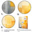 Panneau solaire jaune, collage de lumière du soleil III - Collages abstraits, art mural-71306670-71306671
