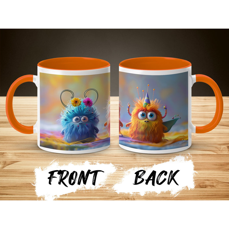 Ceramic Coffee Mug, Orange