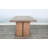 Modern Rectangular Arch Table Woven-Back Dining Set with Barrel-Arm Captain Chairs
