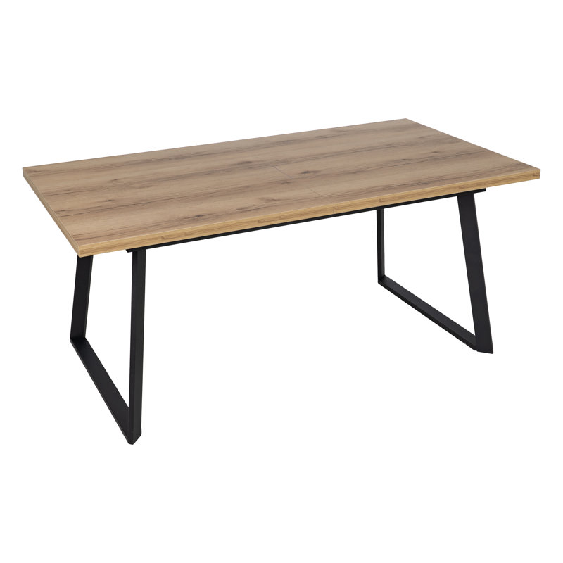 Aasiah Metal Base Dining Table, Beige