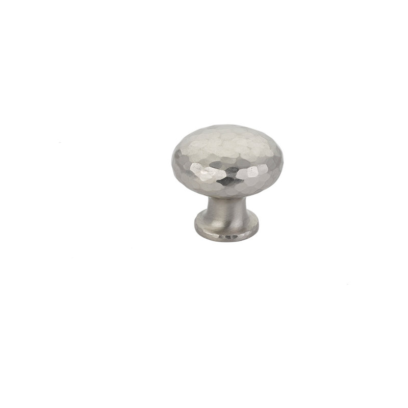 Poignée d'armoire ronde Emtek, H 1,25 po x l 1,25 po x P 1,25 po, Nickel satiné
