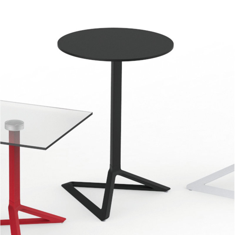 Delta Pedestal Dining Table Base, Black
