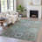 Machine Washable Indoor/Outdoor Xhevrie Green Rug-111820089