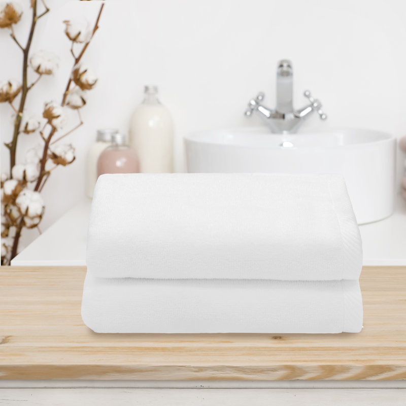 Midweight Hand Towel, White
