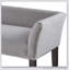 Élégant banc décoratif gris avec structure en bois massif et siège rembourré, parfait pour les vestibules et les salons-102962432-102962436