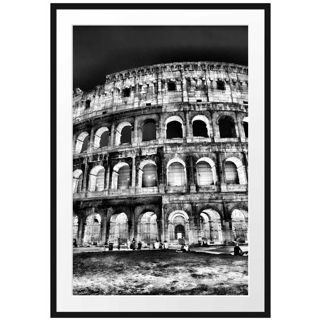 Gerahmtes Poster Colosseum in Rom Italien Italien