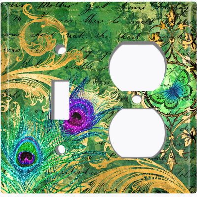 Patterned 3 - Gang Combination Plate Standard Combination Wall Plate