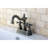 Kingston Brass Heritage Two-Handle 3-Hole Deck Mount 4" Centerset Bathroom Faucet with Plastic Pop-Up-11271881