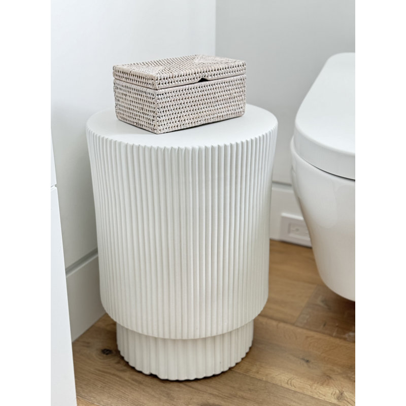Annalys Bathroom Storage Container, White