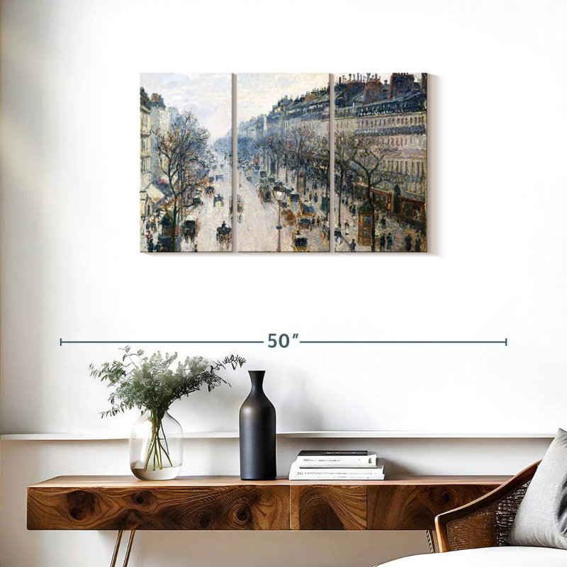 Sirci, le Boulevard Montmartre, matin d'hiver 1897, H 20 po x l 33 po