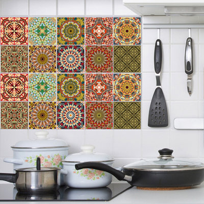 Hulse 20cm W x 20cm L PVC Peel and Stick Field Tile