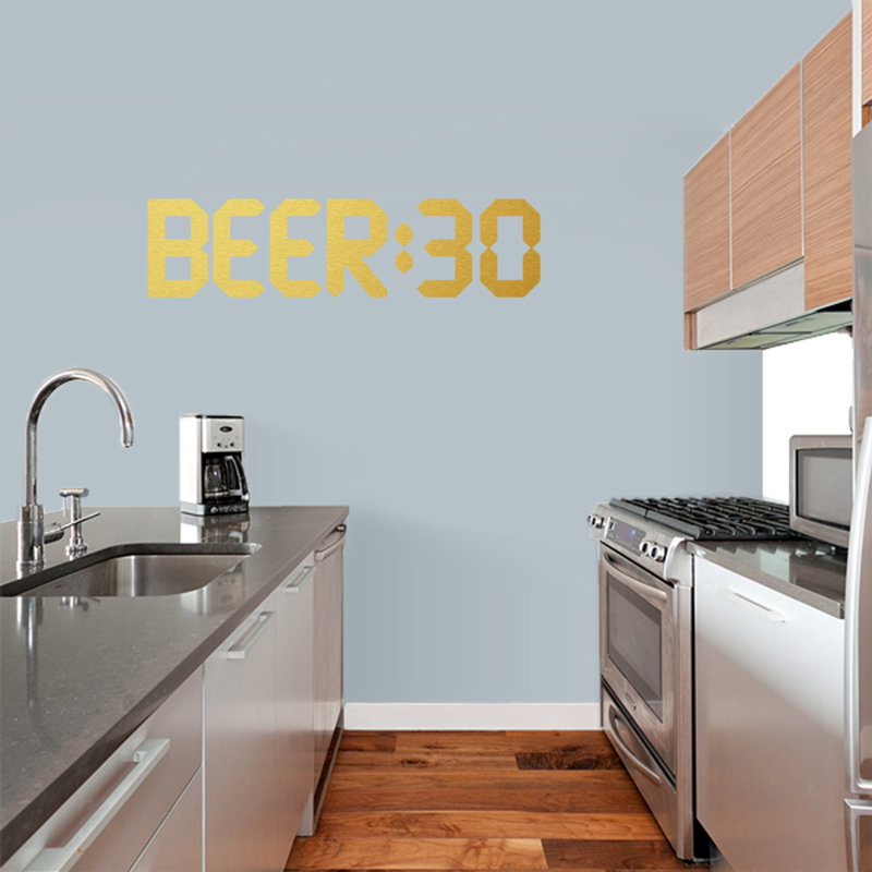 Décalcomanie murale 30 bière, Or