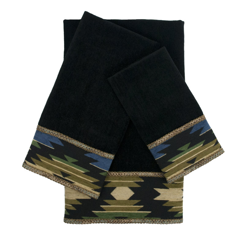 Ensemble de serviettes 3 pièces Phoenix, Noir