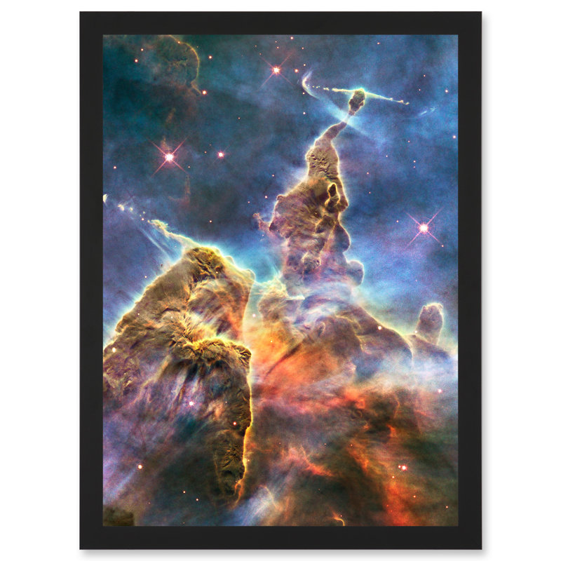 Space Stars Nebula Galaxy Universe Hubble Mystic Mountain Cosmos - Single Picture Frame Print