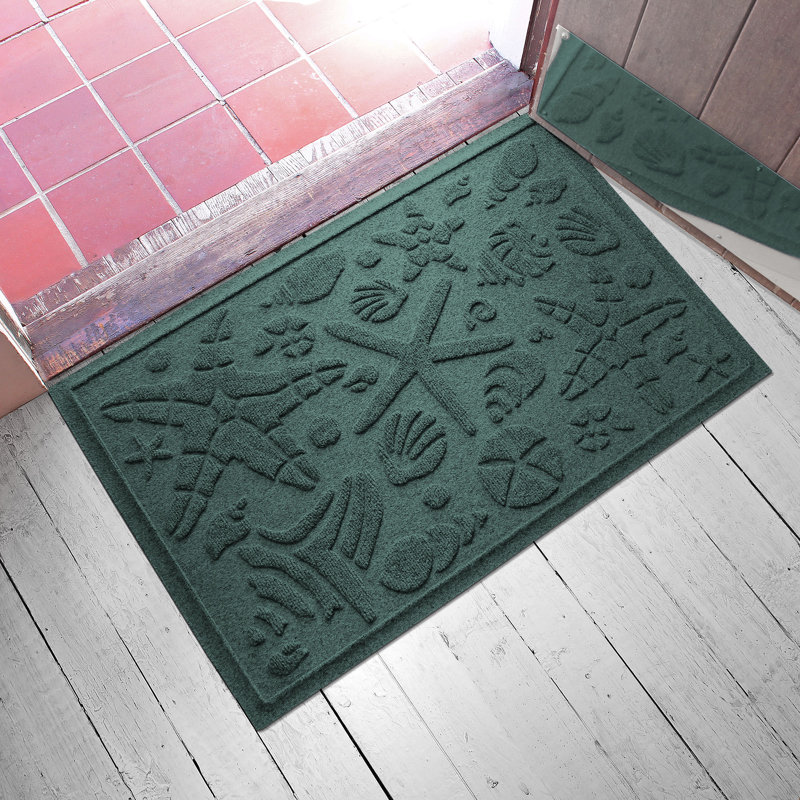 Tapis pour porte d'extérieur WaterHog Beachcomber 2 pi x 3 pi, À feuilles persistantes