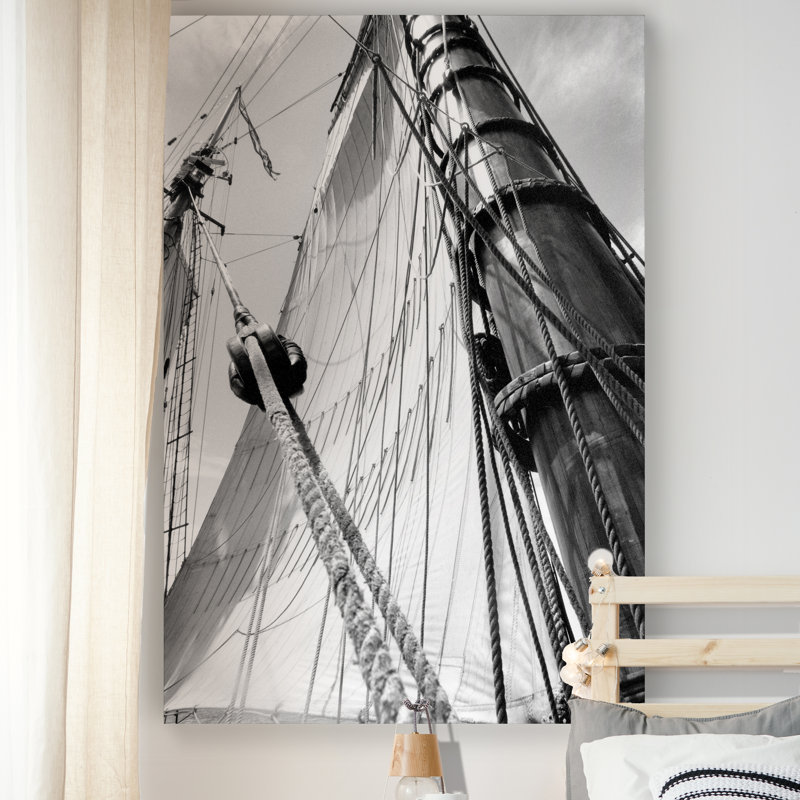 « set voile iii », reproduction sur toile, H 20 po x l 16 po x P 1 po, Toile tendue