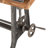 Hackett Adjustable Solid Wood Top Metal Base Drafting Table