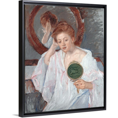«Denise at Her Dressing Table» par Mary Cassatt - reproduction d'art