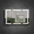 Pouyan 30"H Recessed or Surface Mount Framed  LED Medicine Cabinet with Adjustable Shelves-311190185