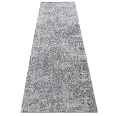 Tapis de couloir en laine et soie tissés à la main 2 pi 5 po x 8 pi 2 po D9042BF017E240D39A3E1E324AA09368