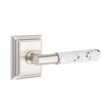 Select Round Passage (Hall & Closet) Door Lever with Square Rosette