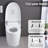 Smart Toilet With Night , Off Flush, Heated Seat. Ceramic, 19.18In High, 30.9In Package Depth Bidet, Seat, Female Wash, . 92.8Lb Heavy