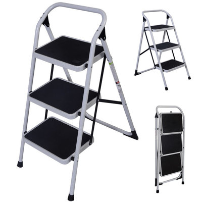 Havasu 3 - Step Iron Lightweight Folding Step Ladder