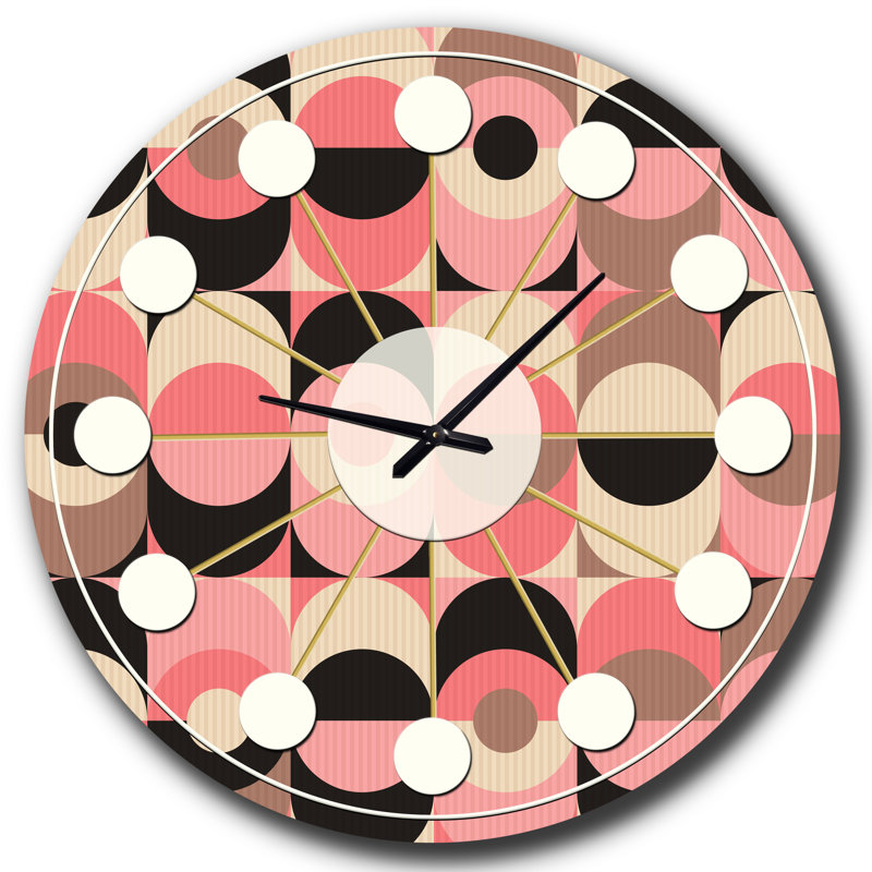 Horloge murale rétro Mid-Century, Petit