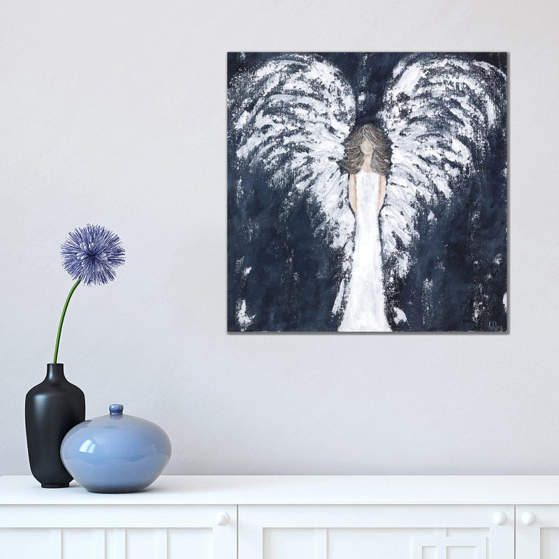 Navy Angel by Ashley Bradley - Wrapped Canvas Gallery-Wrapped Canvas Giclée, 45.72 cm H x 45.72 cm W x 1.91 cm D