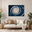 Art mural en métal bleu-42407641