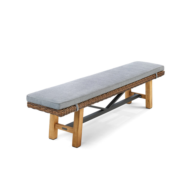 Truss Outdoor Teak Dining Bench