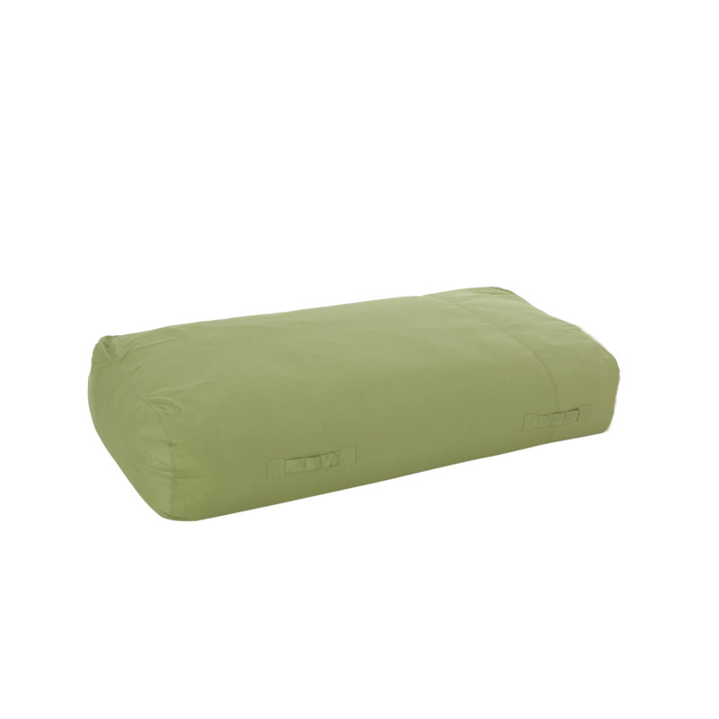 Kasper Water Resistant Green Bean Bag Lounger - 6'x3' Waterproof Fabric Accent Furniture with Removable Cover & Foam Filling