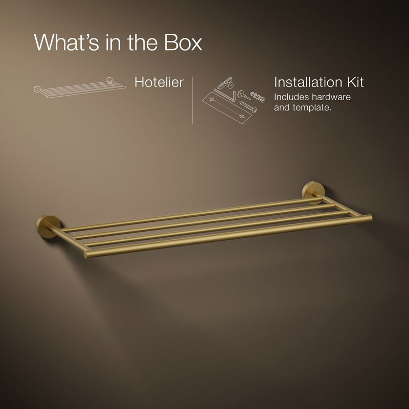 Components Hotelier, Vibrant Brushed Moderne Brass