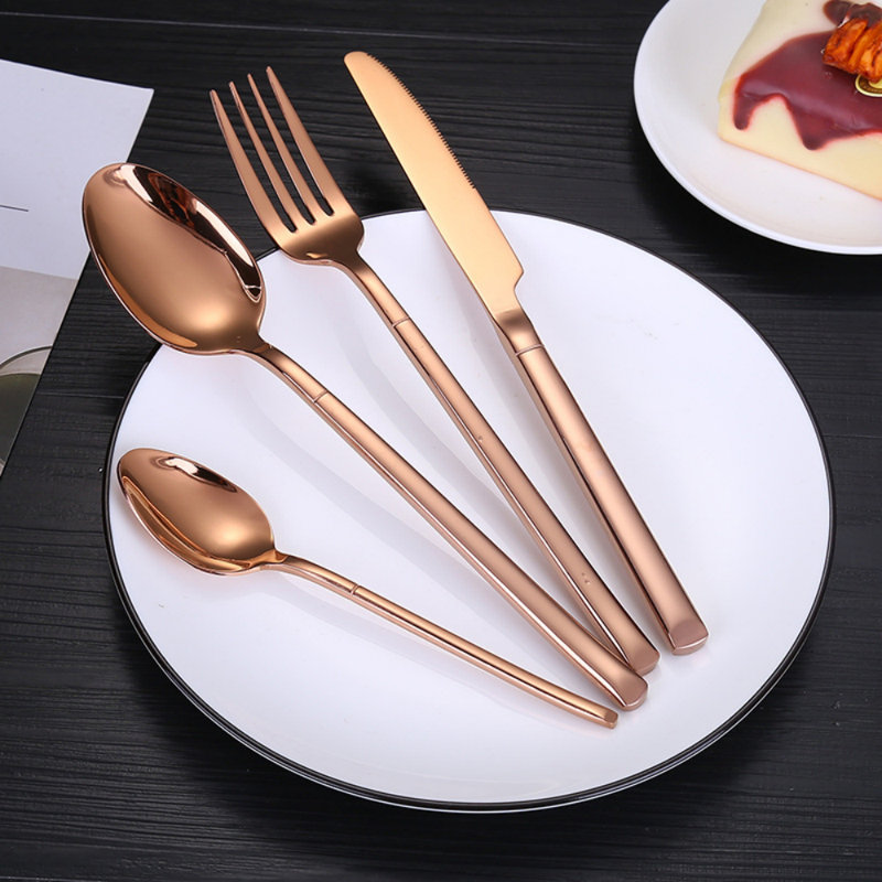 Ensemble de couverts Mercer41 Manwel - Service pour 6, Or rose