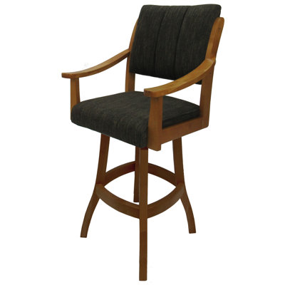 Miriam Swivel Wood Bar Stool