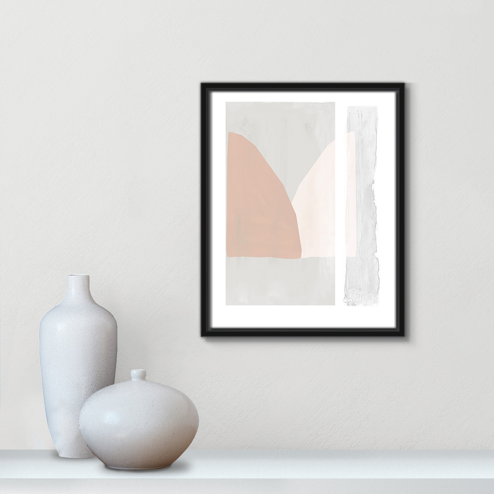 15.5" H x 12.5" W x 2" D, Black Framed Canvas