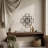 Richese Geometric Modern Metal Wall Sculpture, Black Finish, 24"-2109087554-2109087565