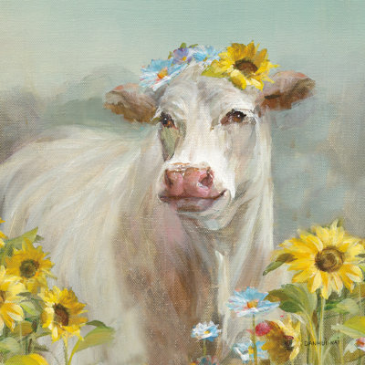 Une vache dans une couronne