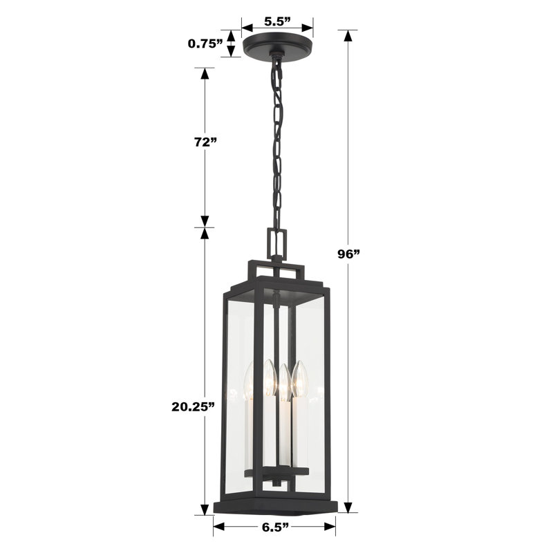 Tushara 4 - Light Outdoor Hanging Lantern
