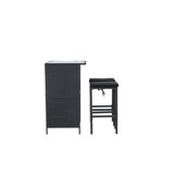 Kacey 2 - Person Wicker Patio Dining Set with Rectangular Table , Cushions Included
