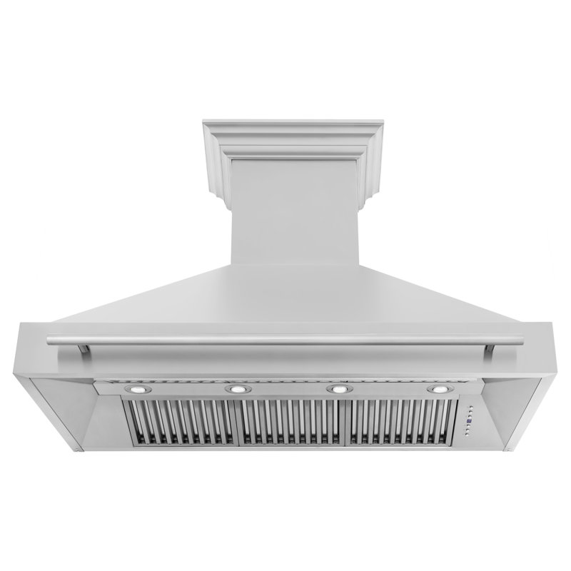 48" 700 CFM Ducted Wall Mount Range Hood, Stainless Steel