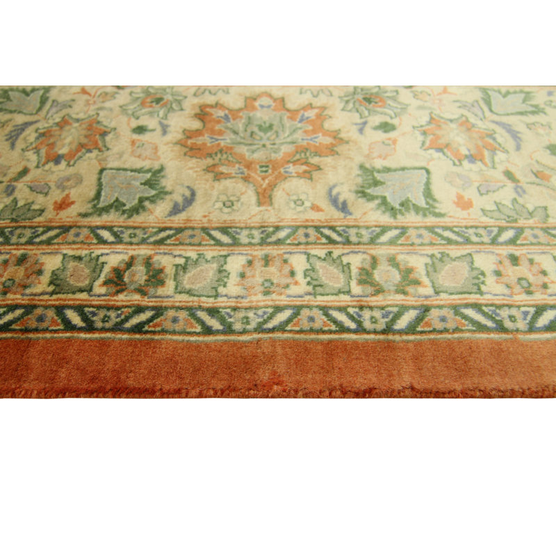 Tapis de surface en laine 9 pi 1 po x 12 pi 3 po one-of-kind noué la brown Rakowski