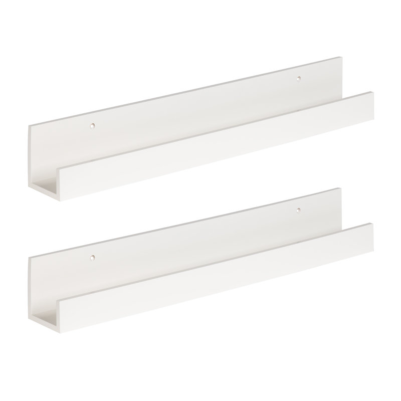Kinta 2 Piece Floating Shelf, White