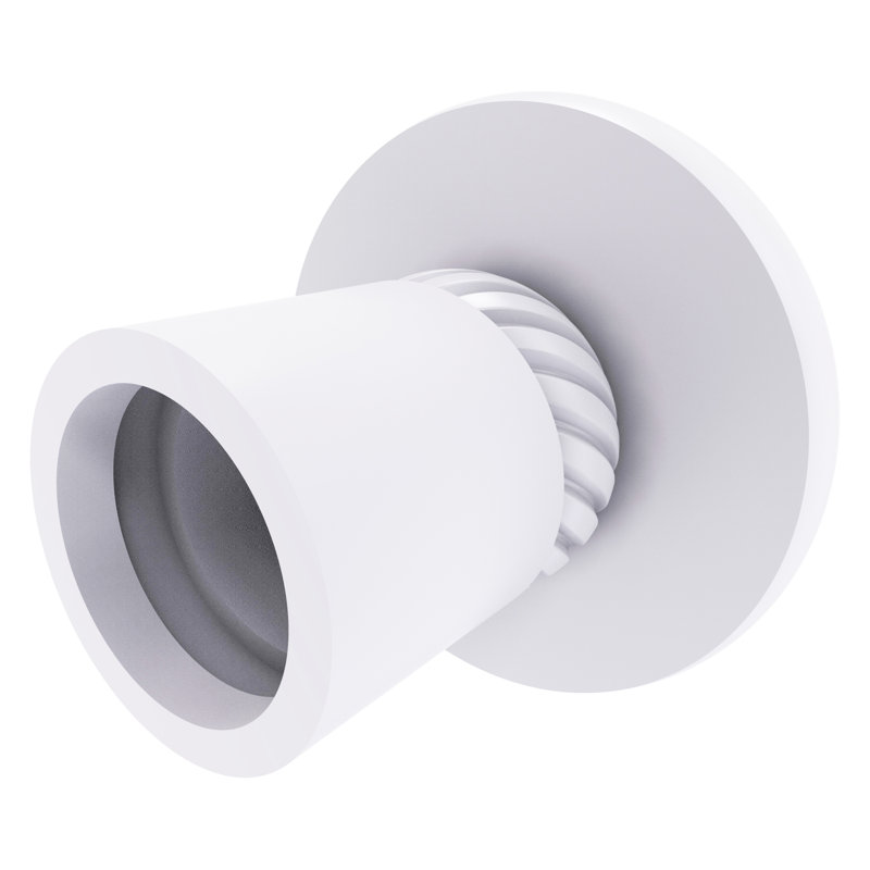 Tringle de rideau de douche Goble, Blanc mat
