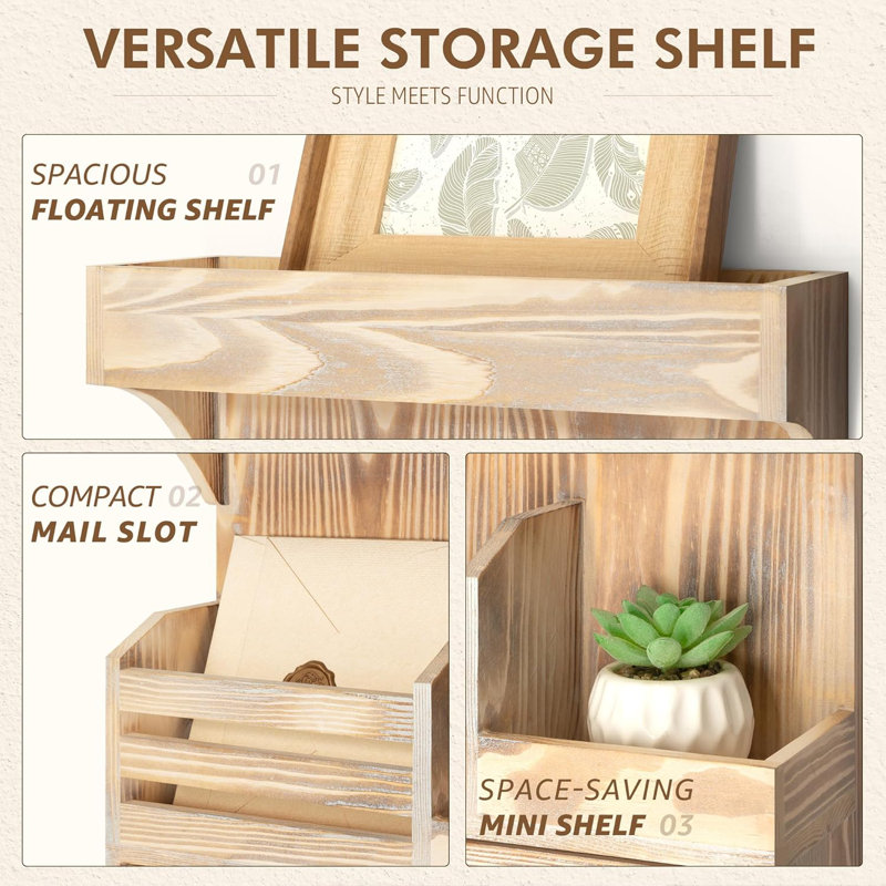 Wooden Lock And Key Storage Device